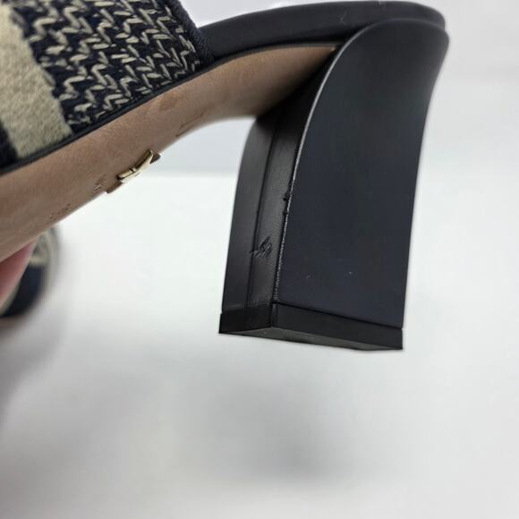 Christian Dior Dway Embroidered Heeled Mule Slides Blue IT 36.5 US 6.5 - Picture 13 of 15